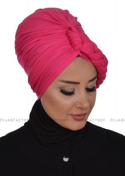 Theresa - Turbante Di Cotone Fucsia - Ayse Turban