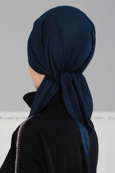 Felicia - Turbante De Algodón Azul Marino