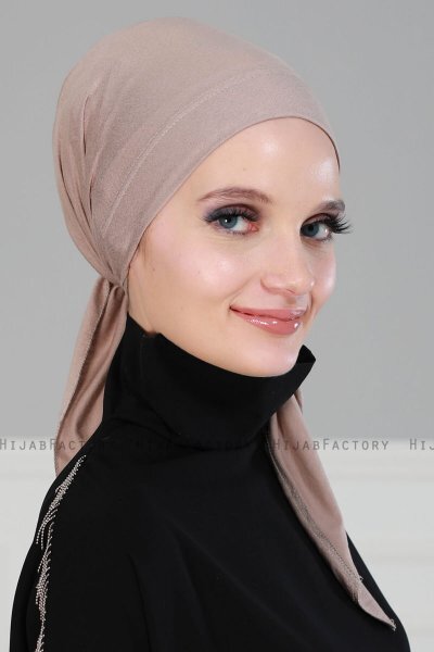 Felicia - Turbante De Algodón Taupe