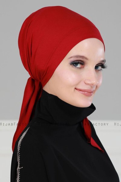 Felicia - Turbante De Algodón Burdeos