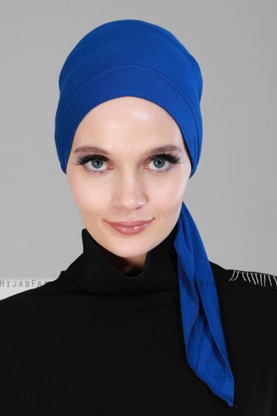 Felicia - Turbante De Algodón Azul