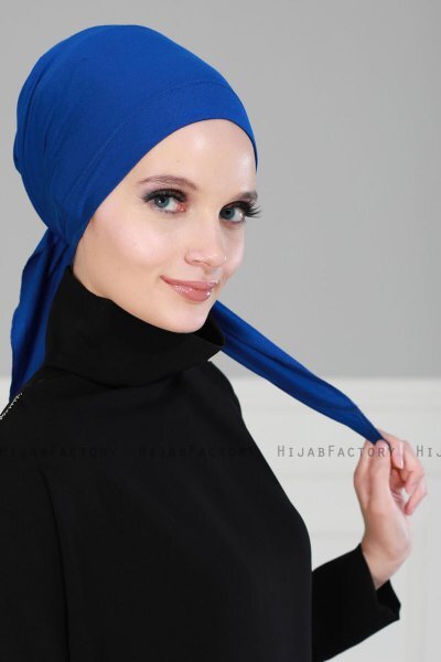 Felicia - Turbante De Algodón Azul