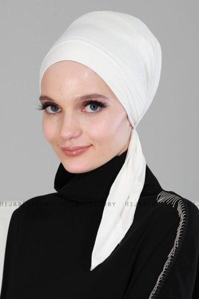 Felicia - Turbante De Algodón Crema