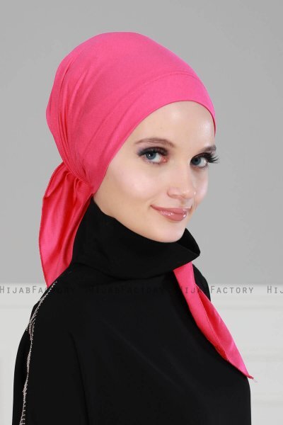 Felicia - Turbante De Algodón Fucsia