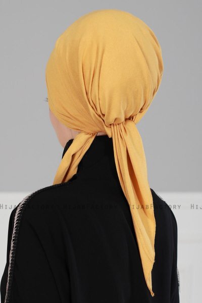 Felicia - Turbante De Algodón Mostaza