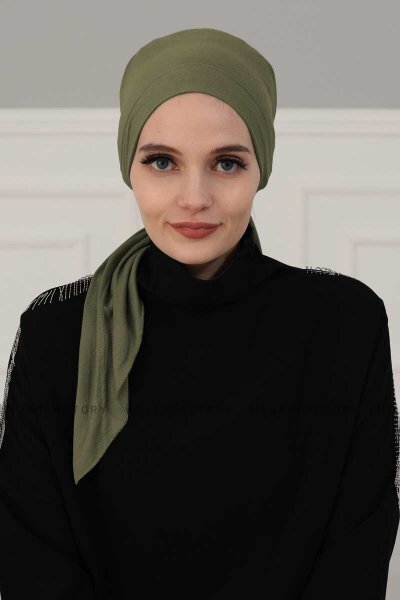 Felicia - Turbante De Algodón Caqui