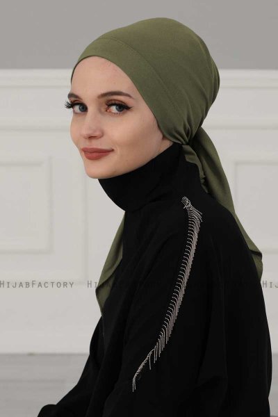 Felicia - Turbante De Algodón Caqui