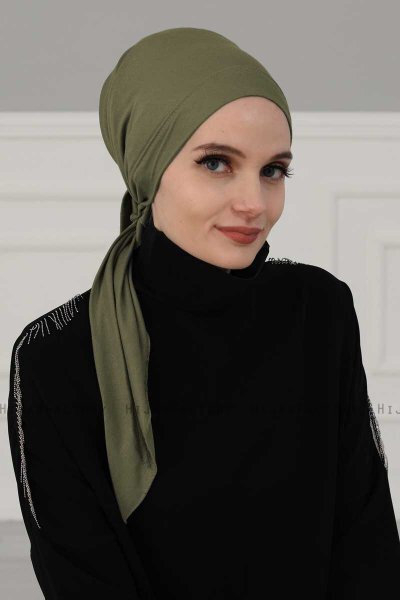 Felicia - Turbante De Algodón Caqui