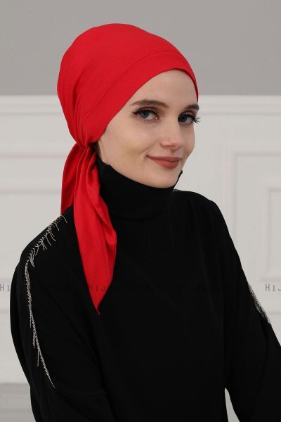 Felicia - Turbante De Algodón Rojo