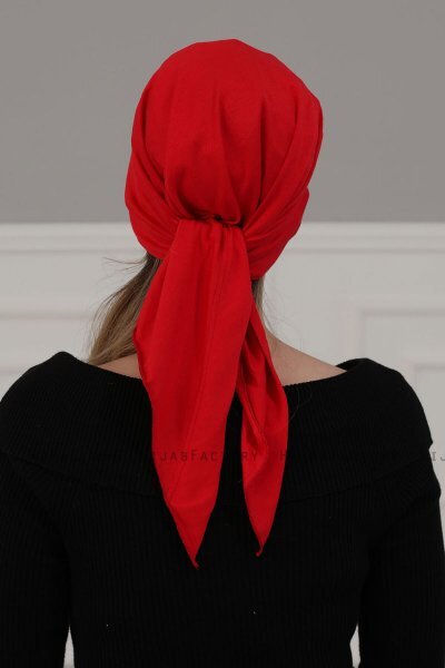 Felicia - Turbante De Algodón Rojo