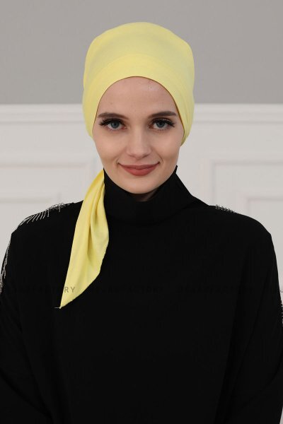 Felicia - Turbante De Algodón Amarillo