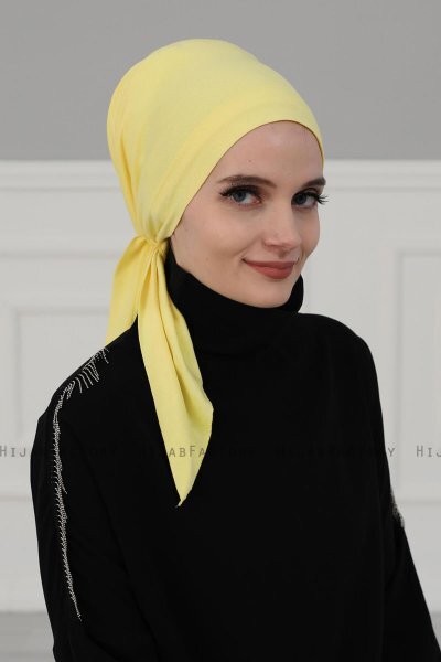 Felicia - Turbante De Algodón Amarillo