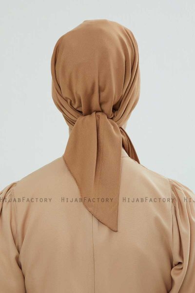Felicia - Turbante De Algodón Marrón Claro