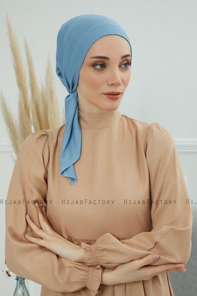Felicia - Turbante De Algodón Sky Blue