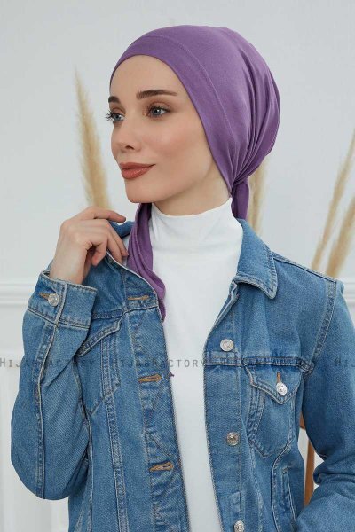 Felicia - Turbante De Algodón Violet
