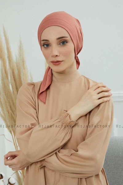 Felicia - Turbante De Algodón Salmón