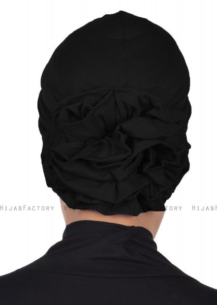 Kerstin - Turbante De Algodón Negro - Ayse Turban
