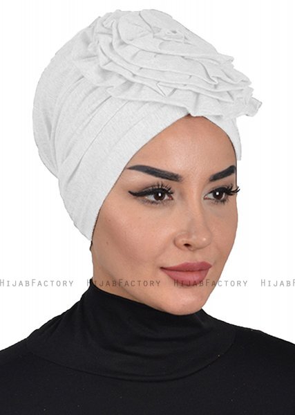Kerstin - Turbante De Algodón Blanquecino - Ayse Turban