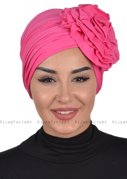 Kerstin - Turbante De Algodón Fucsia - Ayse Turban