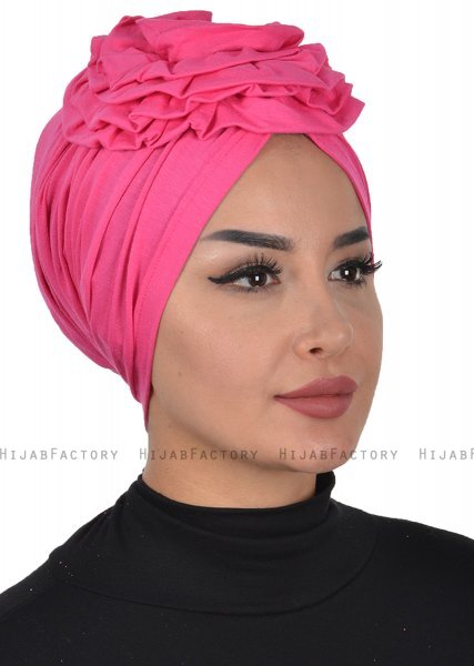 Kerstin - Turbante De Algodón Fucsia - Ayse Turban