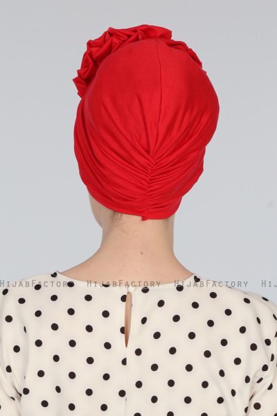 Kerstin - Turbante De Algodón Rojo - Ayse Turban