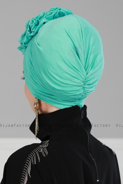 Kerstin - Turbante De Algodón Turquesa - Ayse Turban
