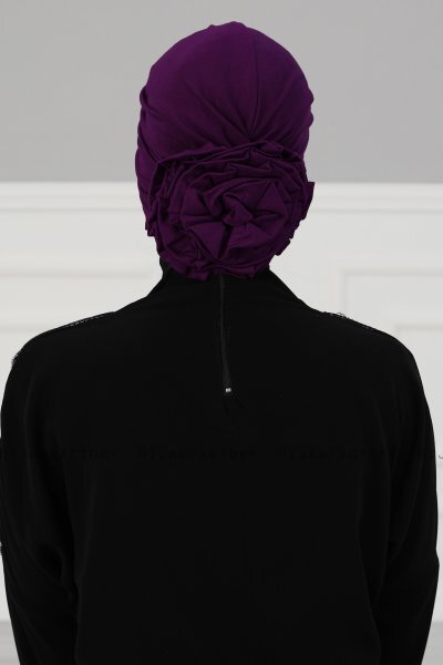 Kerstin - Turbante De Algodón Púrpura - Ayse Turban