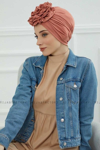 Kerstin - Turbante De Algodón Salmón