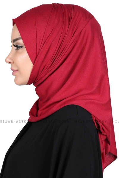 Sigrid - Hijab De Algodón Burdeos - Ayse Turban