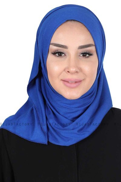 Sigrid - Hijab De Algodón Azul - Ayse Turban