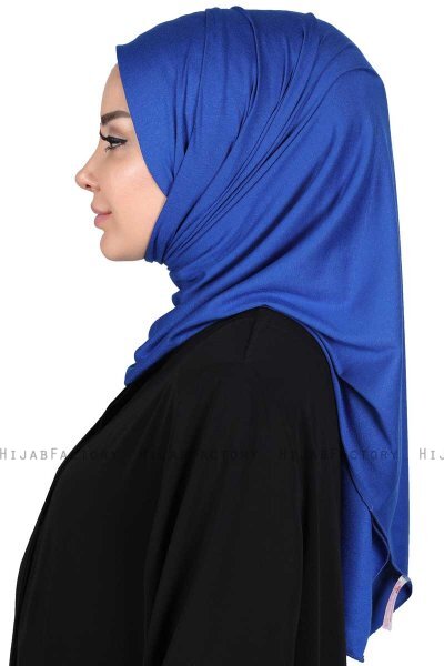 Sigrid - Hijab De Algodón Azul - Ayse Turban