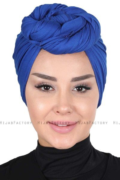 Sigrid - Hijab De Algodón Azul - Ayse Turban