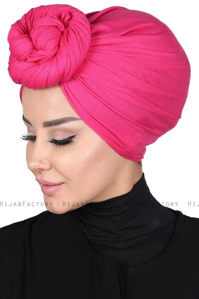 Sigrid - Hijab De Algodón Fucsia - Ayse Turban