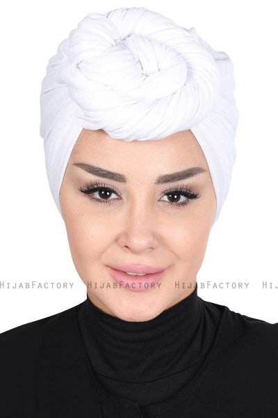Sigrid - Hijab De Algodón Blanco - Ayse Turban