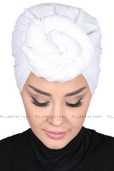 Sigrid - Hijab De Algodón Blanco - Ayse Turban