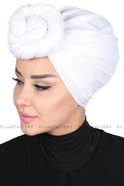 Sigrid - Hijab De Algodón Blanco - Ayse Turban