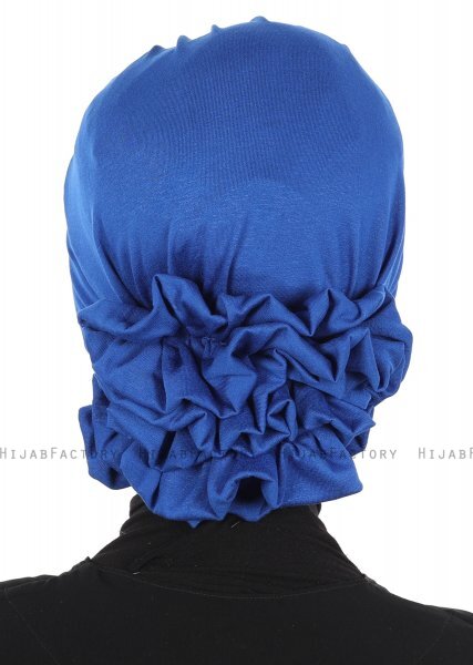 Monica - Turbante De Algodón Azul - Ayse Turban