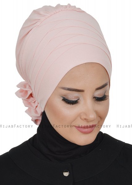 Monica - Turbante De Algodón Rosa De Antaño - Ayse Turban