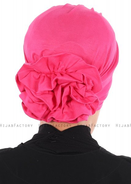 Monica - Turbante De Algodón Fucsia - Ayse Turban