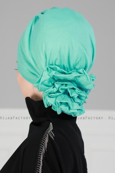 Monica - Turbante De Algodón Turquesa - Ayse Turban