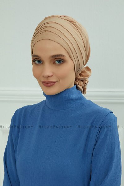 Monica - Turbante De Algodón Sand