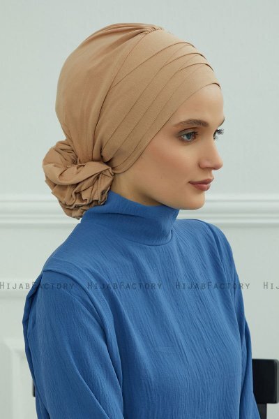 Monica - Turbante De Algodón Sand