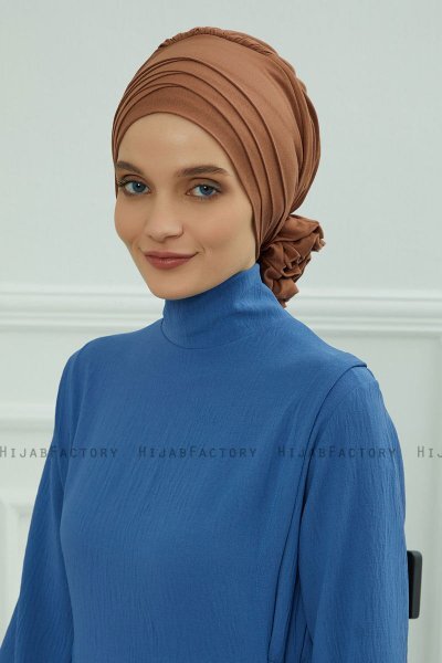 Monica - Turbante De Algodón Caramel