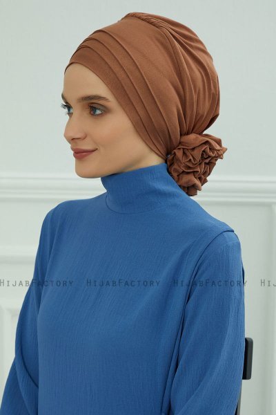 Monica - Turbante De Algodón Caramel