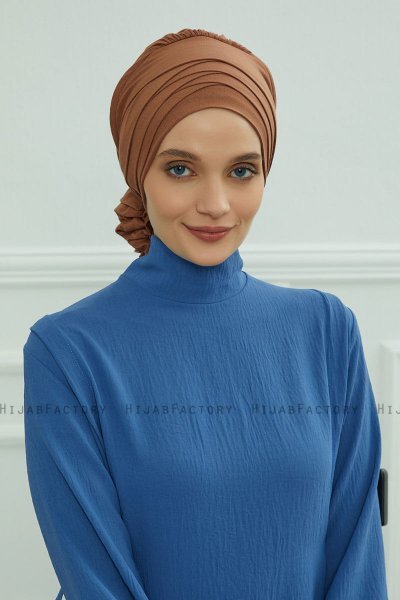Monica - Turbante De Algodón Caramel