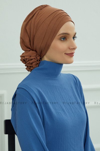 Monica - Turbante De Algodón Caramel