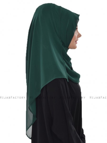 Evelina - Hijab Práctico Verde Oscuro - Ayse Turban