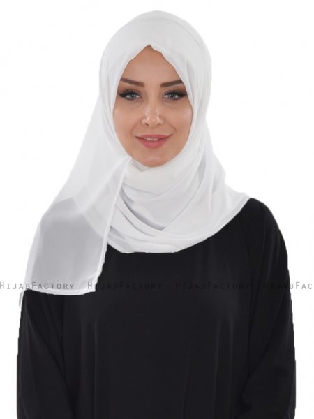 Evelina - Hijab Práctico Blanquecino - Ayse Turban