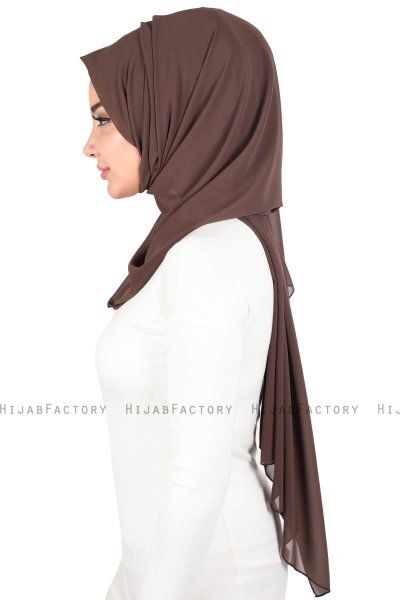 Joline - Hijab Chiffon Premium Marrón