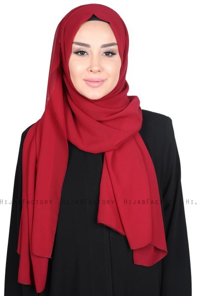 Joline - Hijab Chiffon Premium Burdeos